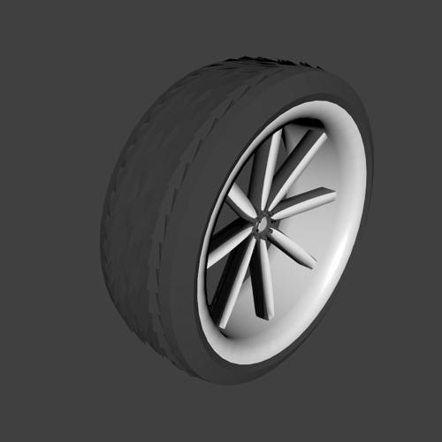 simple car wheel preview image